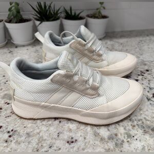 SOREL Women’s White/Cream Sneakers | Size 7 | Lightweight Casual Shoes‎